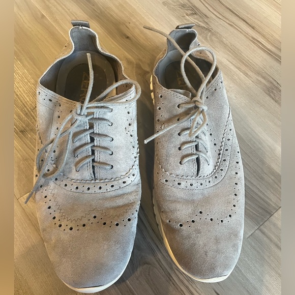 Cole Haan Zero Grand Gray Suede Shoes 6.5 - Picture 2 of 12